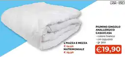 Mercatò Big Piumino singolo anallergico Casaxcasa offerta