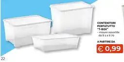 Mercatò Big Contenitori portatutto T-Box offerta