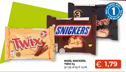 Mercatò Extra Mars, Snickers, Twix offerta