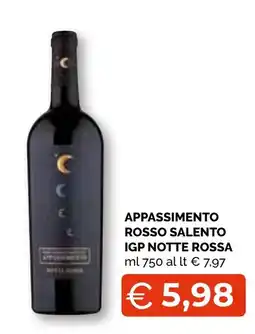 Mercatò Extra Appassimento rosso salento igp notte rossa offerta