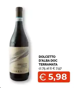 Mercatò Extra Dolcetto d'alba doc terramata offerta