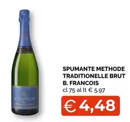 Mercatò Extra Spumante methode traditionelle brut B. Francois offerta
