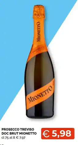 Mercatò Extra Prosecco Treviso Doc Brut Mionetto offerta