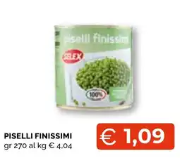 Mercatò Extra Piselli finissimi Selex offerta