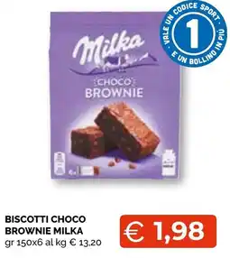 Mercatò Extra Biscotti Choco Brownie Milka offerta