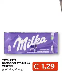 Mercatò Extra Tavoletta di cioccolato Milka offerta