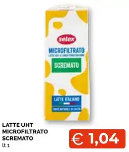 Mercatò Extra Latte UHT microfiltrato scremato selex offerta