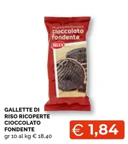 Mercatò Extra Gallette di riso ricoperte cioccolato fondente offerta