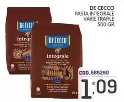 Eurocash De Cecco pasta integrale varie trafile offerta