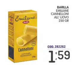 Eurocash Barilla Emiliane Cannelloni all' uovo offerta