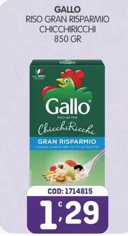 Eurocash Gallo riso gran risparmio chicchiricchi offerta