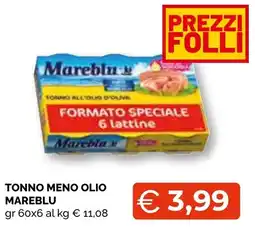 Mercatò Big Tonno meno olio Mareblu offerta