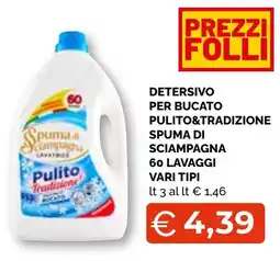 Mercatò Big Spuma di Sciampagna Pulito Tradizionale offerta