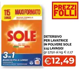 Mercatò Big Detersivo per lavatrice in polvere Sole offerta