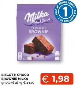 Mercatò Big Biscotti Choco Brownie Milka offerta