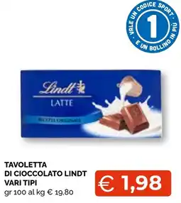 Mercatò Big Tavoletta di cioccolato Lindt offerta