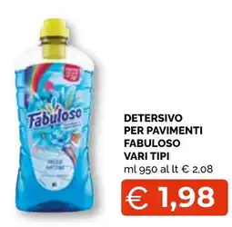 Mercatò Big Detersivo per pavimenti Fabuloso offerta