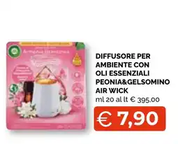 Mercatò Big Diffusore per ambiente con oli essenziali peonia&gelsomino air wick offerta