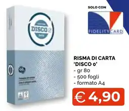 Mercatò Big Risma di carta 'Disco o' offerta