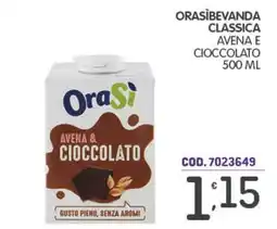 Eurocash OraSi bevanda classica avena e cioccolato offerta