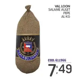 Eurocash Salame Aulet Pepe offerta