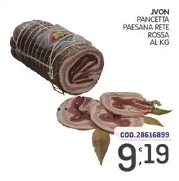 Eurocash Jvon pancetta paesana rete rossa offerta