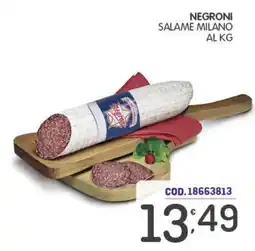 Eurocash Negroni salame milano offerta