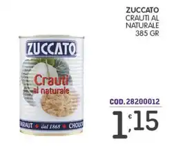 Eurocash Zuccato crauti al naturale offerta