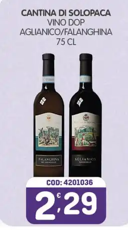 Eurocash Cantina di Solopaca Vino DOP Aglianico/Falanghina offerta