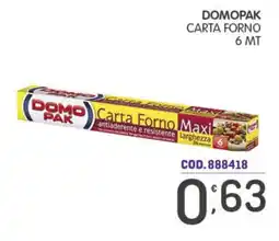 Eurocash Carta Forno Domopak Maxi offerta