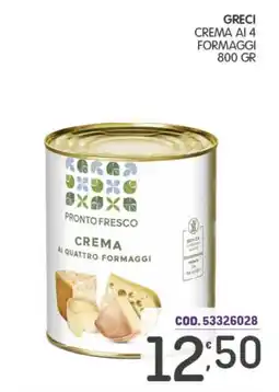 Eurocash Greci crema ai quattro formaggi offerta