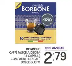 Eurocash Caffè Miscela Decisa Borbone offerta