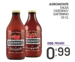 Eurocash Agromonte salsa pronta ciliegino/datterino offerta