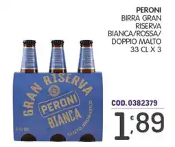 Eurocash Peroni Gran Riserva Bianca offerta