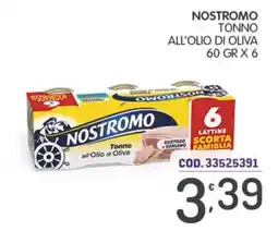 Eurocash Nostromo tonno all'olio di oliva offerta