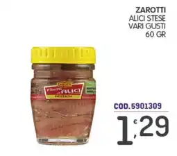 Eurocash Zarotti filetti di alici offerta