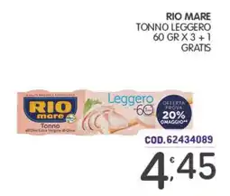 Eurocash Rio mare Tonno Leggero offerta