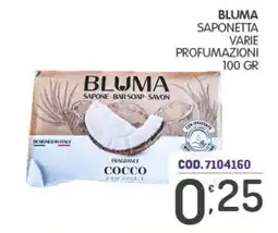 Eurocash Bluma saponetta fragranza cocco offerta