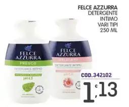 Eurocash Felce Azzurra detergente intimo offerta
