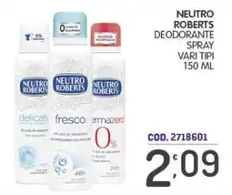 Eurocash Neutro Roberts deodorante spray offerta