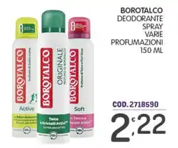Eurocash Borotalco deodorante spray offerta
