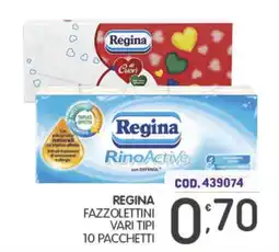 Eurocash Regina Fazzoletti Vari Tipi offerta
