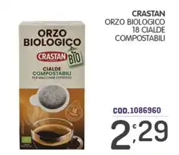Eurocash Orzo biologico Crastan offerta