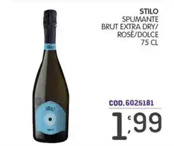 Eurocash Stilo spumante brut extra dry/ rosè/dolce offerta