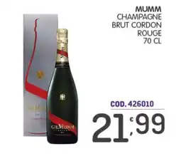 Eurocash Mumm Champagne Brut Cordon Rouge offerta