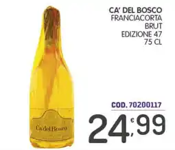Eurocash Ca' del Bosco Franciacorta Brut Edizione 47 offerta