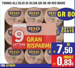 Immenso Cash Tonno all'olio di oliva Rio Mare offerta