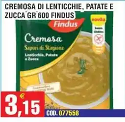 Immenso Cash Cremosa di lenticchie, patate e zucca Findus offerta