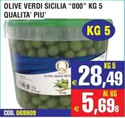 Immenso Cash Olive verdi sicilia "000" offerta