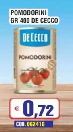 Immenso Cash Pomodorini De Cecco offerta